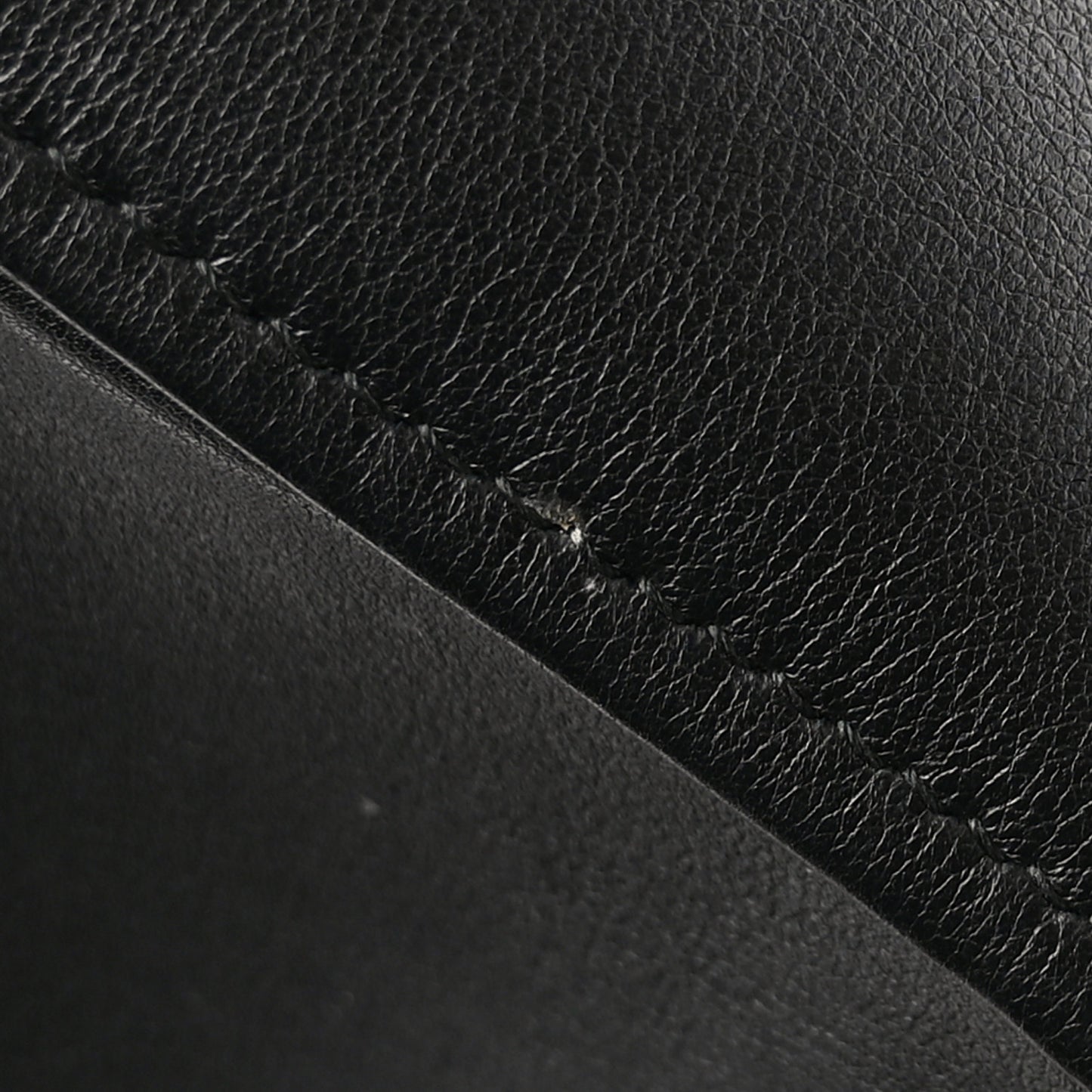 Shiny Day Calfskin XS Triangle Square Bag Black