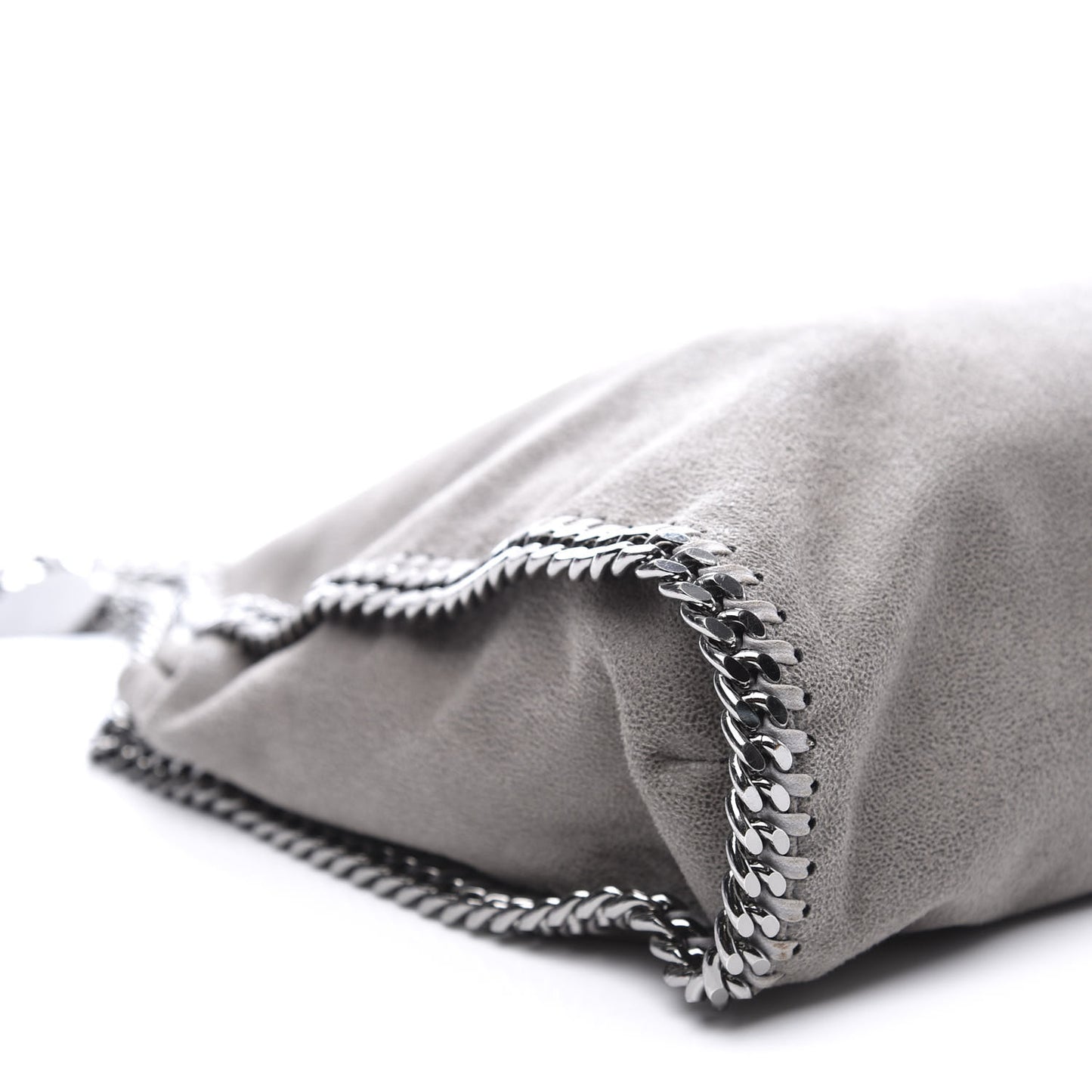 Shaggy Deer Small Falabella Tote Light Grey