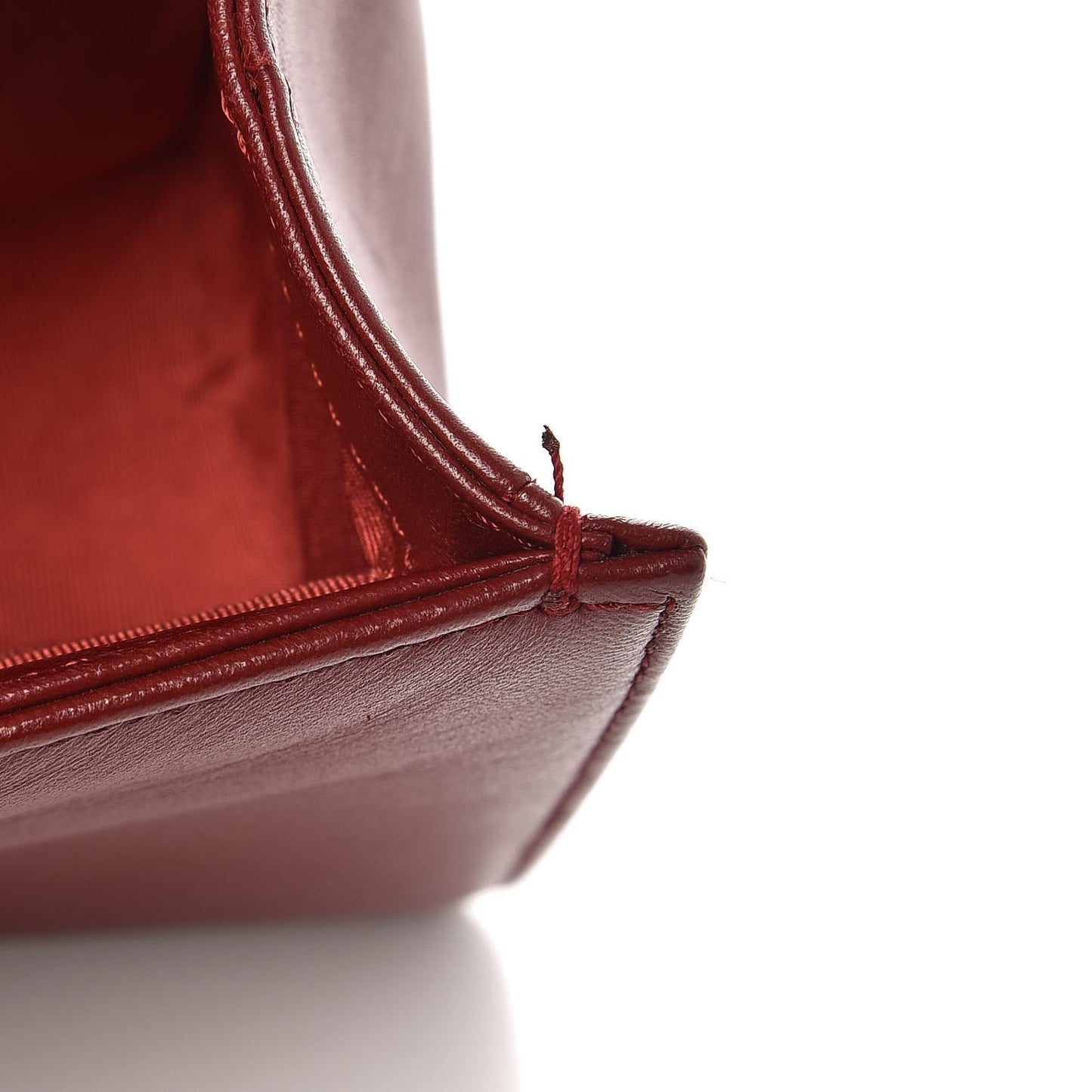 Lambskin Quilted Medium Boy Flap Burgundy