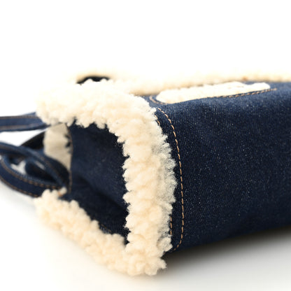Telfar X UGG Denim Shearling Small Shopping Bag Raw Denim 8 of 10