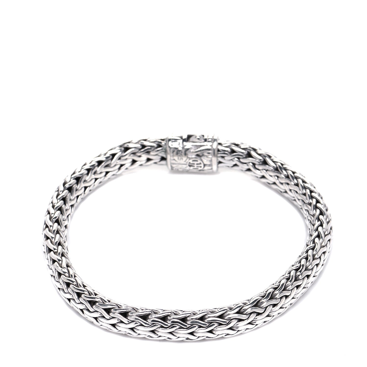 John Hardy Sterling Silver Diamond 7mm Classic Chain Bracelet 4 of 7