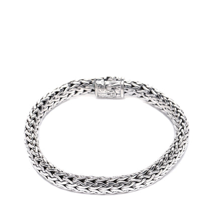 John Hardy Sterling Silver Diamond 7mm Classic Chain Bracelet 4 of 7