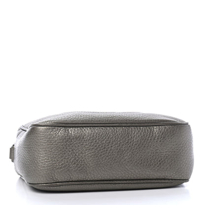 Gucci Metallic Pebbled Calfskin Small Soho Disco Bag Sasso 3 of 4
