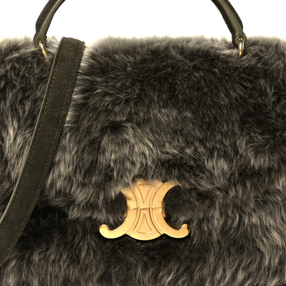 Celine Shearling Suede Calfskin Teen Nino Golden Khaki 8 of 10