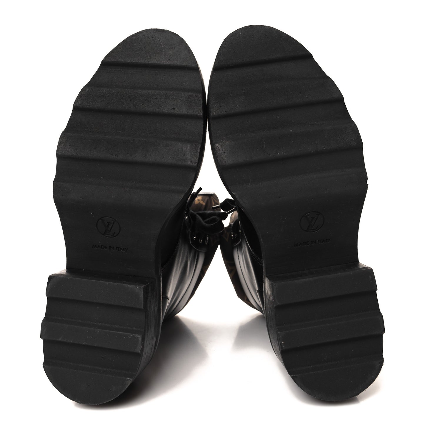 Calfskin Monogram Nylon LV Beaubourg Ankle Boots 40.5 Black