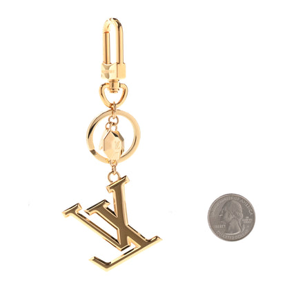 Louis Vuitton LV Facettes Bag Charm Key Holder Gold 2 of 5
