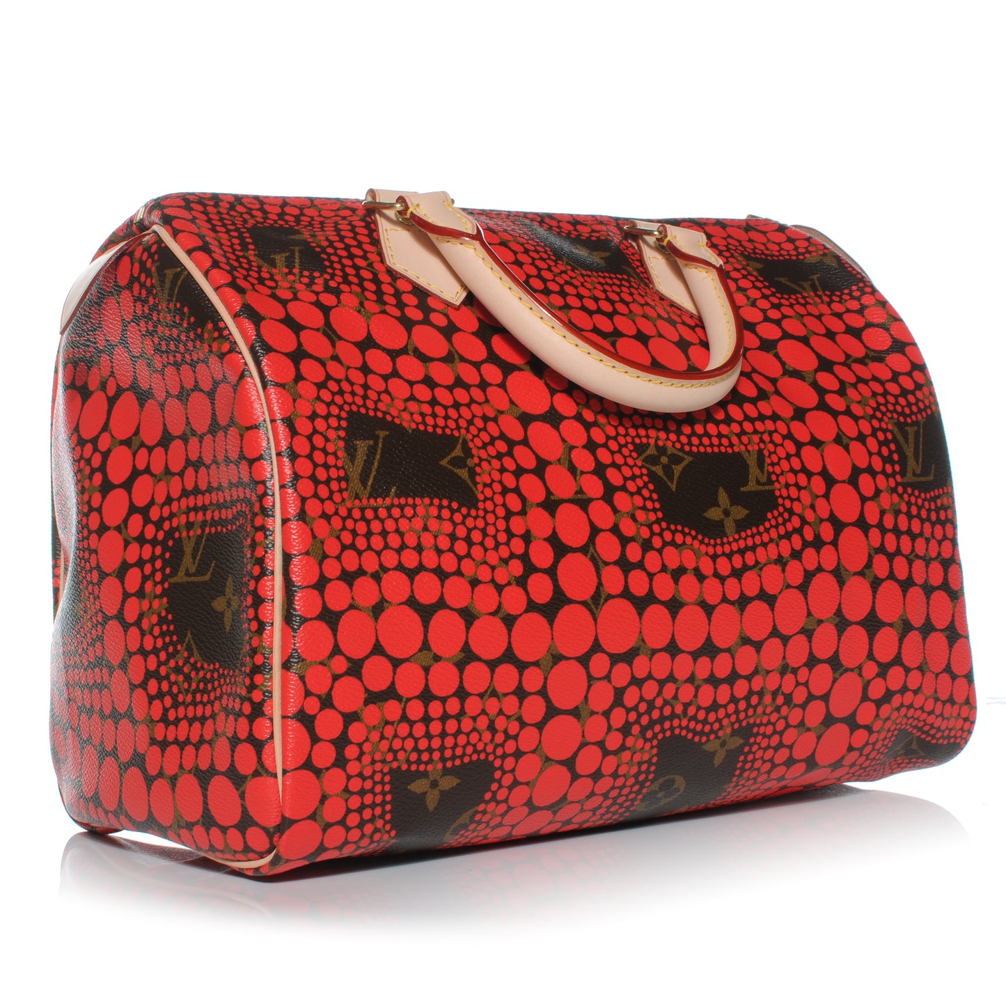Monogram Kusama Town Speedy 30 Red