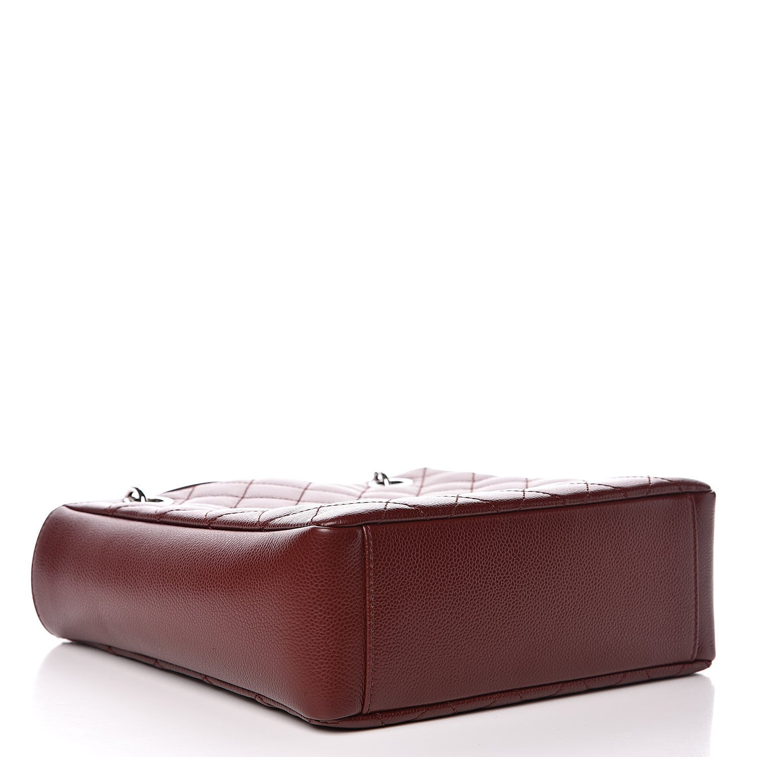 Chanel Caviar Quilted Petit Shopping Tote PST Burgundy 4 of 13