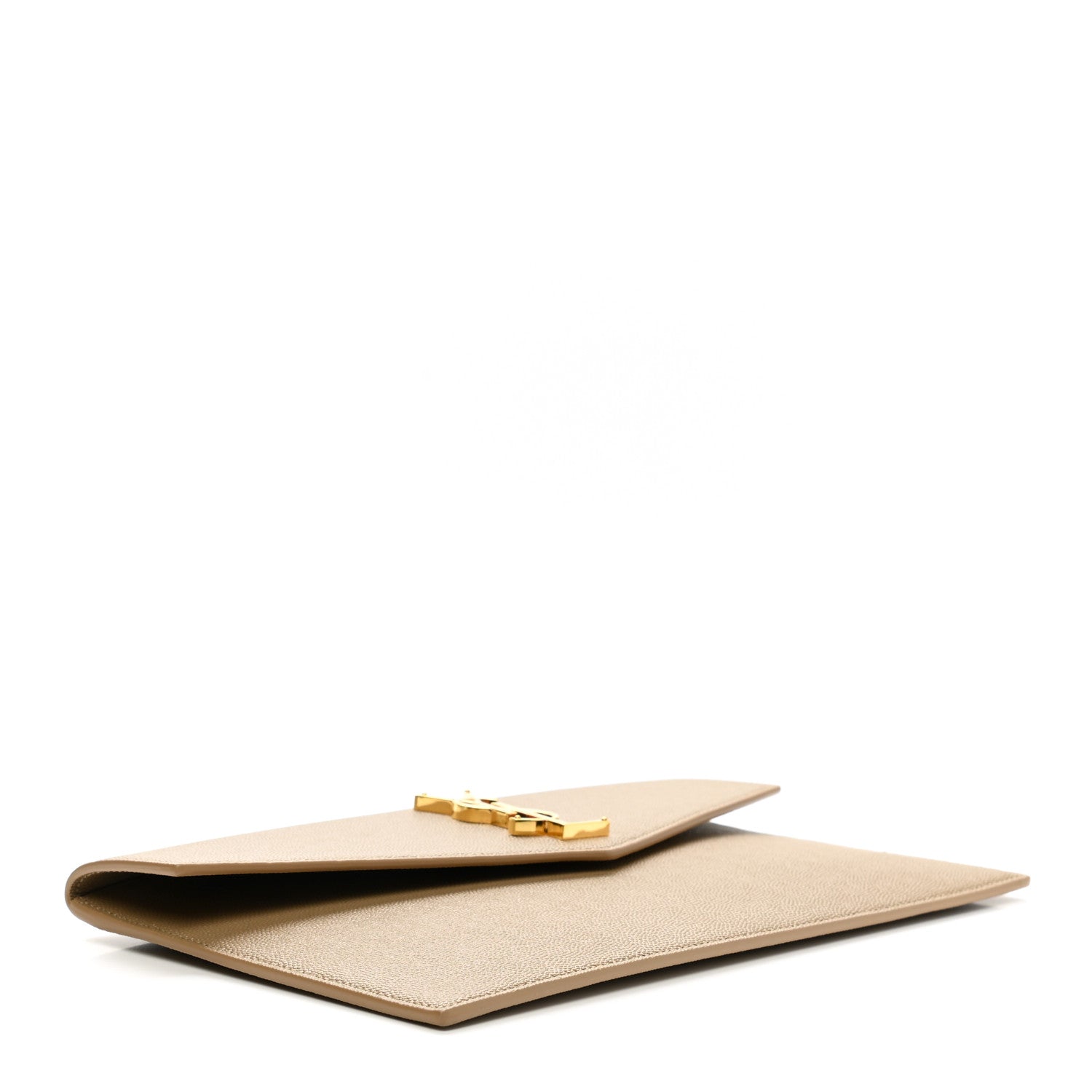 Saint Laurent Grain De Poudre Uptown Pouch Dark Beige 4 of 6