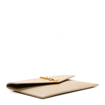 Saint Laurent Grain De Poudre Uptown Pouch Dark Beige 4 of 6