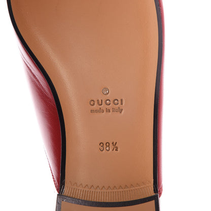 Gucci Malaga Kid Womens Princetown Slippers 38.5 Hibiscus Red 6 of 9