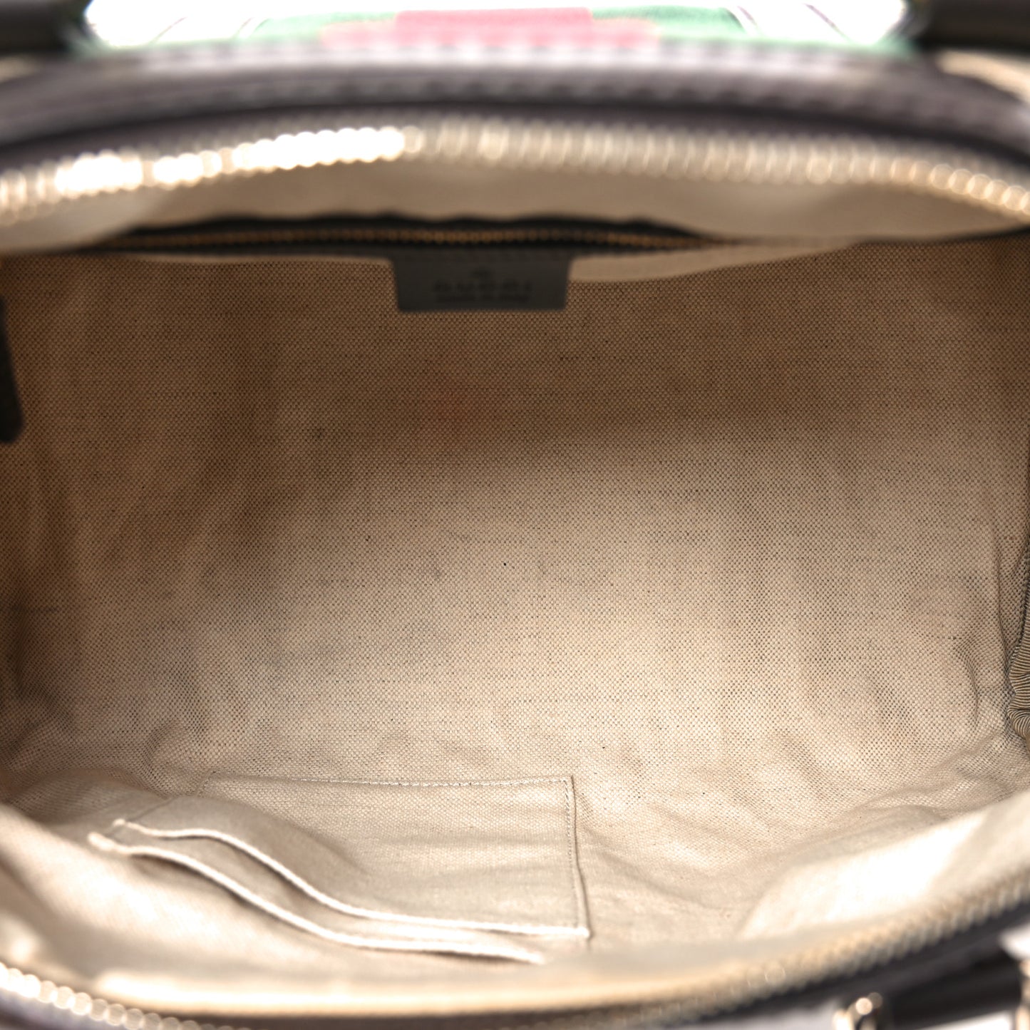Monogram Selleria Calfskin Vintage Web Medium Boston Beige Ebony Cocoa