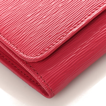 Prada Vitello Move Metal Oro Chain Wallet Peonia 7 of 8