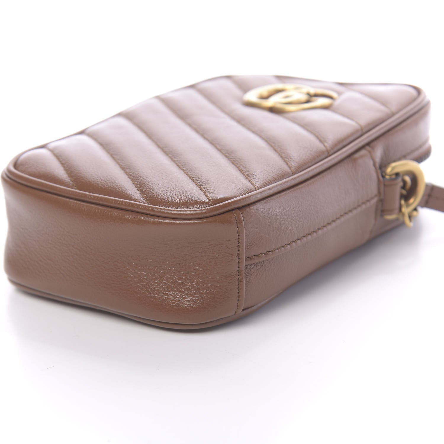 Gucci Azalea Calfskin Matelasse Diagonal Mini GG Marmont Crossbody Bag Cuir 9 of 11