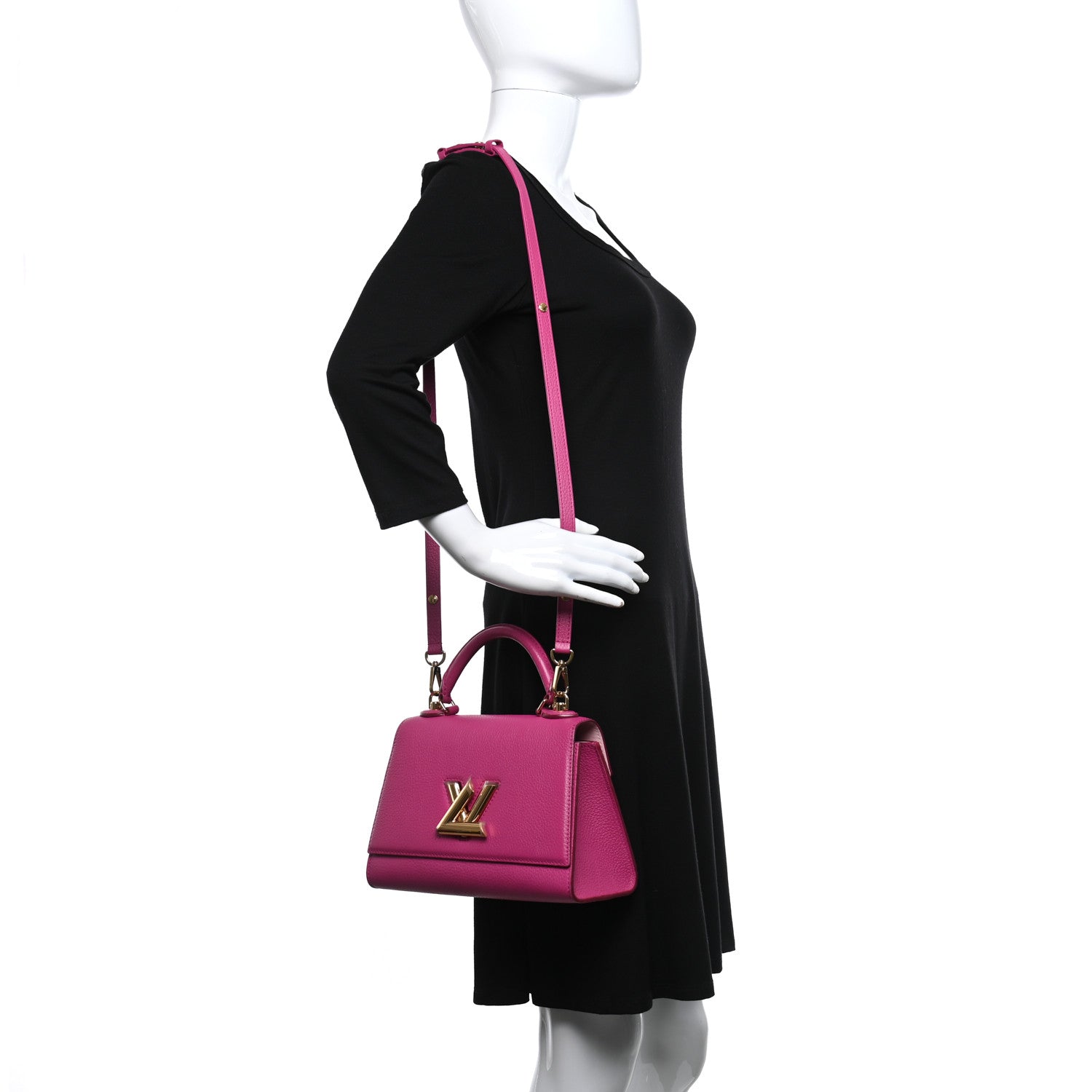 Louis Vuitton Taurillon Twist One Handle PM Orchid 2 of 11
