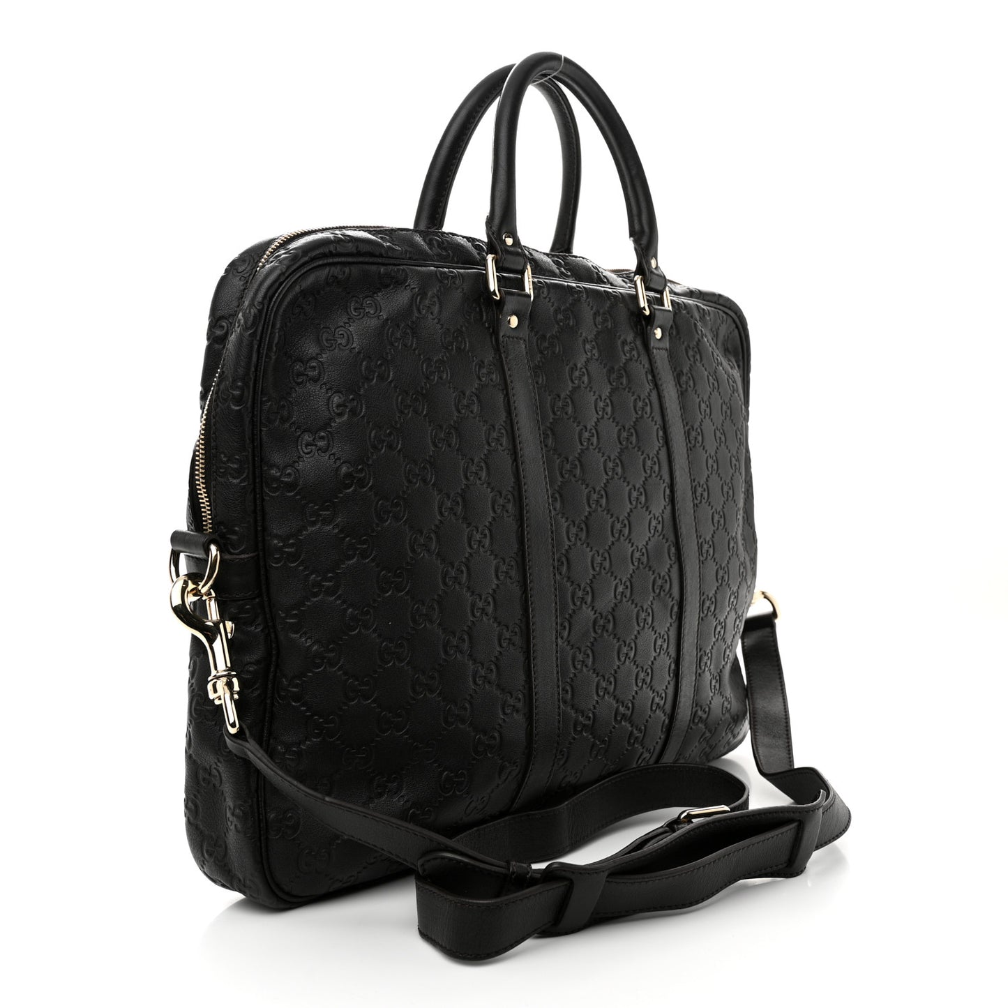 Guccissima Signature Eden Briefcase Black