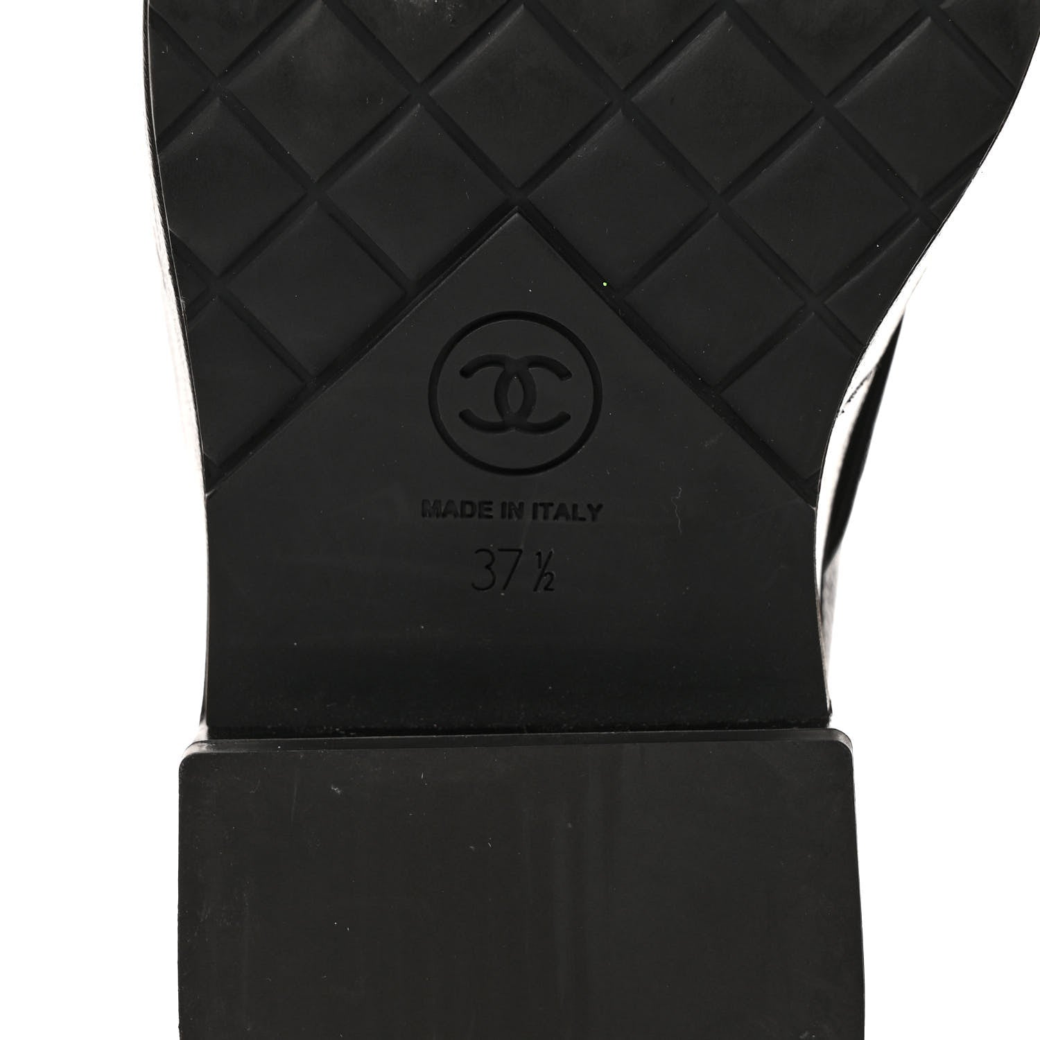 Chanel Shiny Calfskin Pearl Lace Up Combat Short Boots 37.5 Black 6 of 10