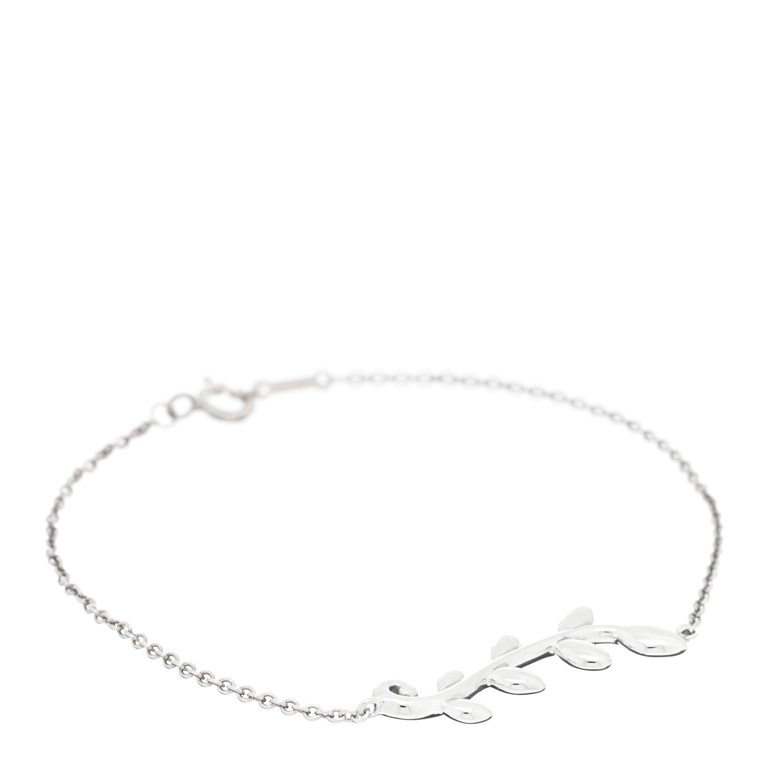 Tiffany Sterling Silver Paloma Picasso Olive Leaf Vine Bracelet 1 of 3