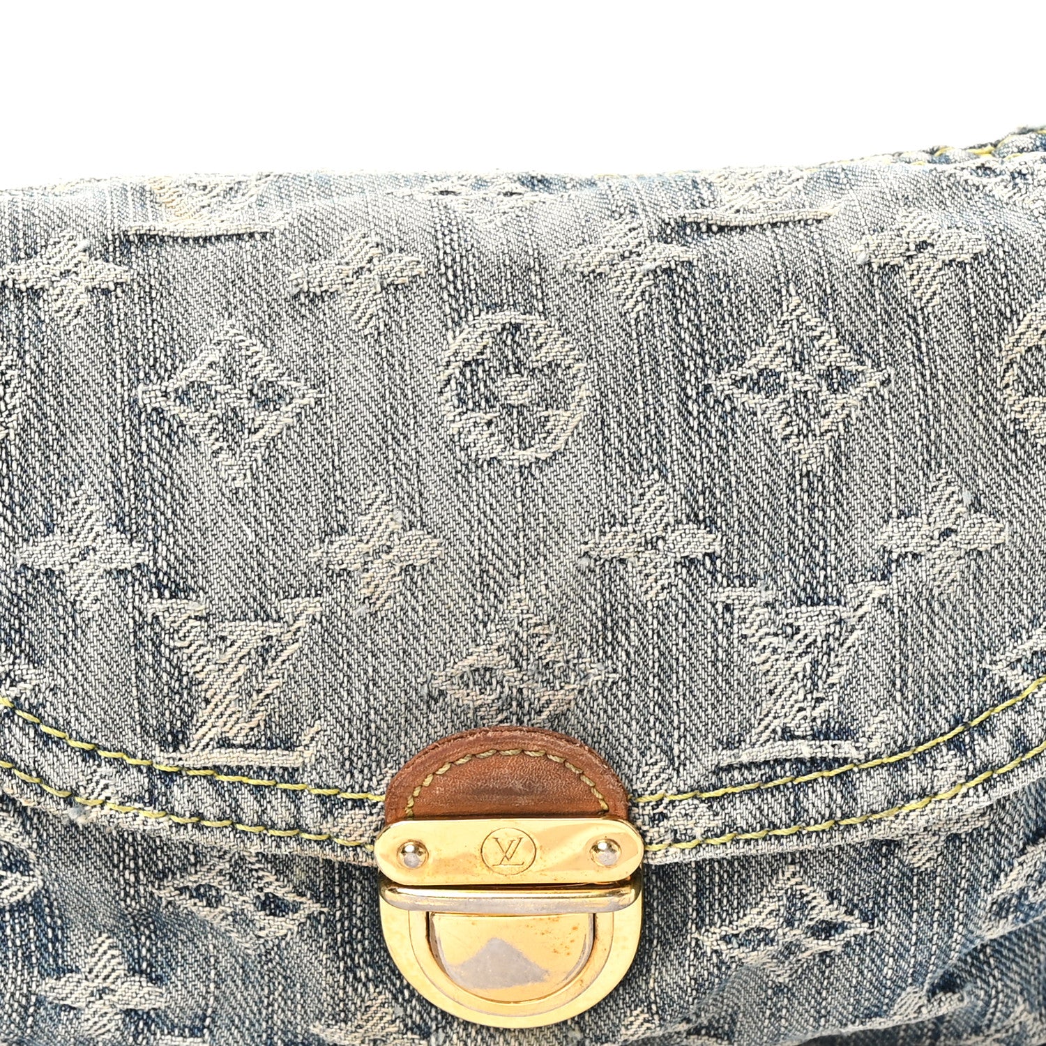 Louis Vuitton Monogram Denim Mini Pleaty Blue 7 of 11