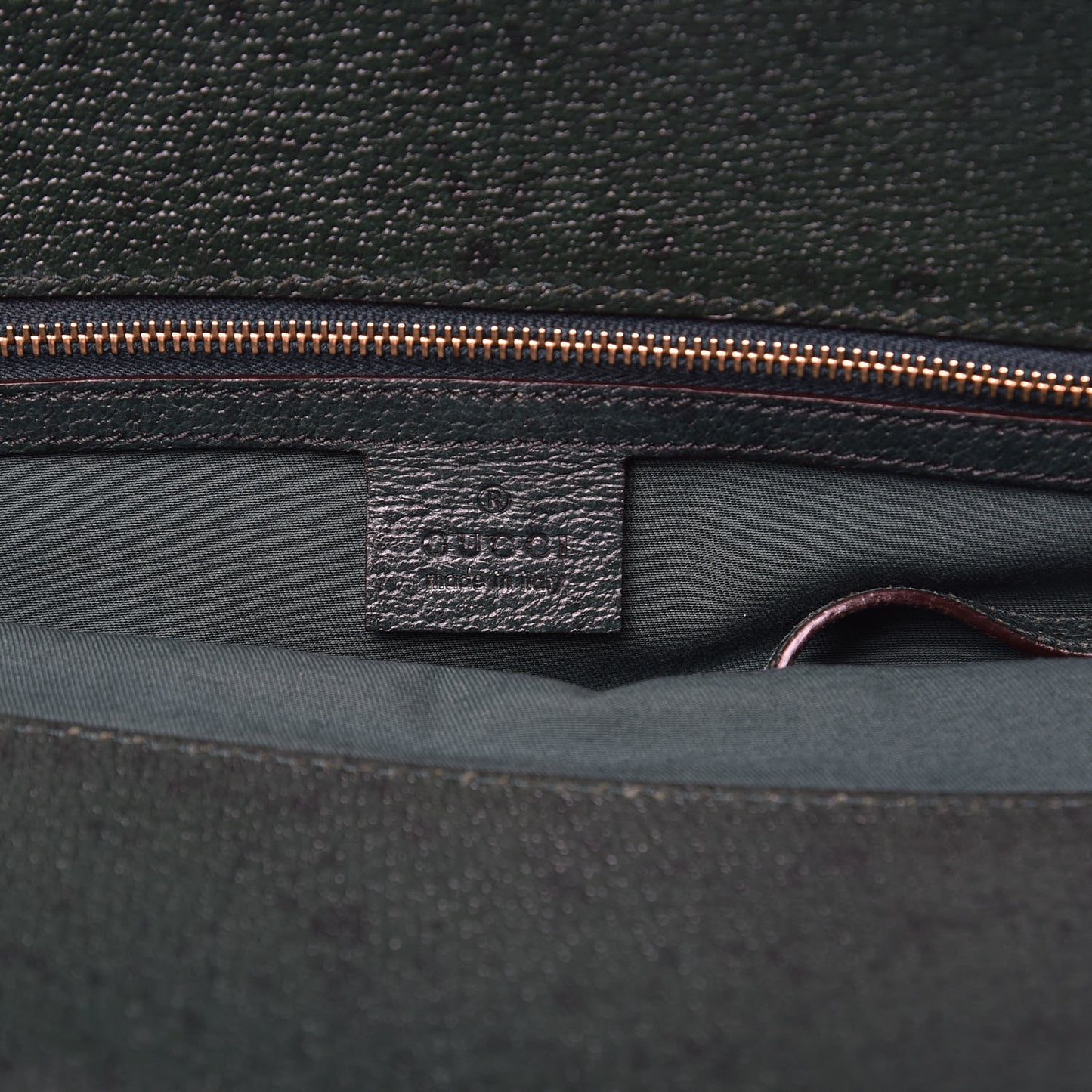 Velvet Horsebit Embossed Large Punch Top Handle Tote Green