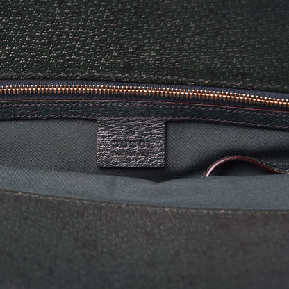 Gucci Velvet Horsebit Embossed Large Punch Top Handle Tote Green 6 of 12