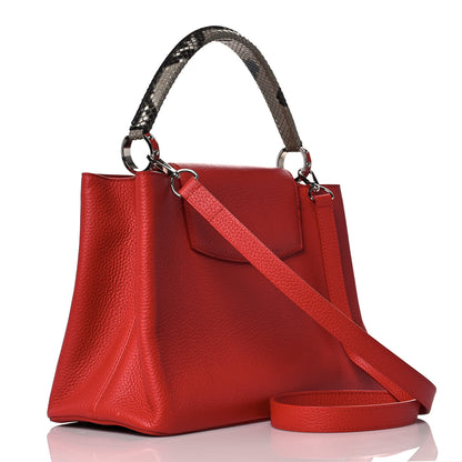 Louis Vuitton Taurillon Python Capucines MM Rubis 3 of 11