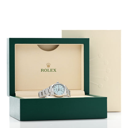 Rolex Stainless Steel 31mm Oyster Perpetual Watch Turquoise 277200 5 of 5
