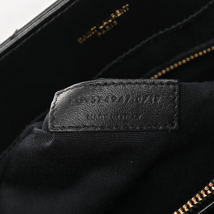 Saint Laurent Calfskin Y Quilted Monogram Large Loulou Chain Satchel Black 6 of 10