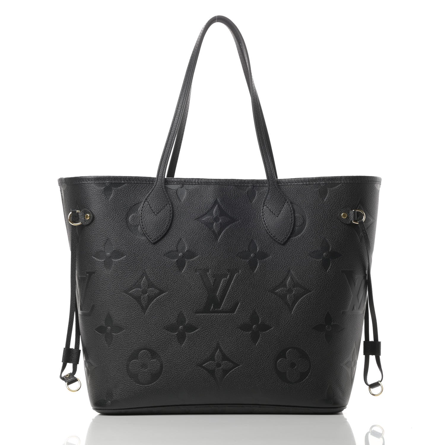 Louis Vuitton Empreinte Monogram Giant Neverfull MM Black 3 of 11
