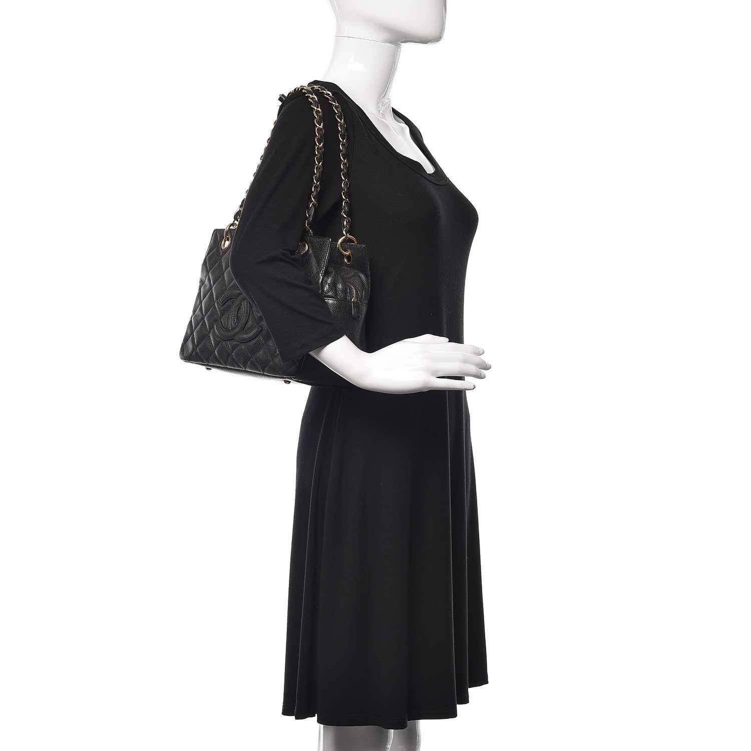 Chanel Caviar Quilted Petit Timeless Tote PTT Black 2 of 14