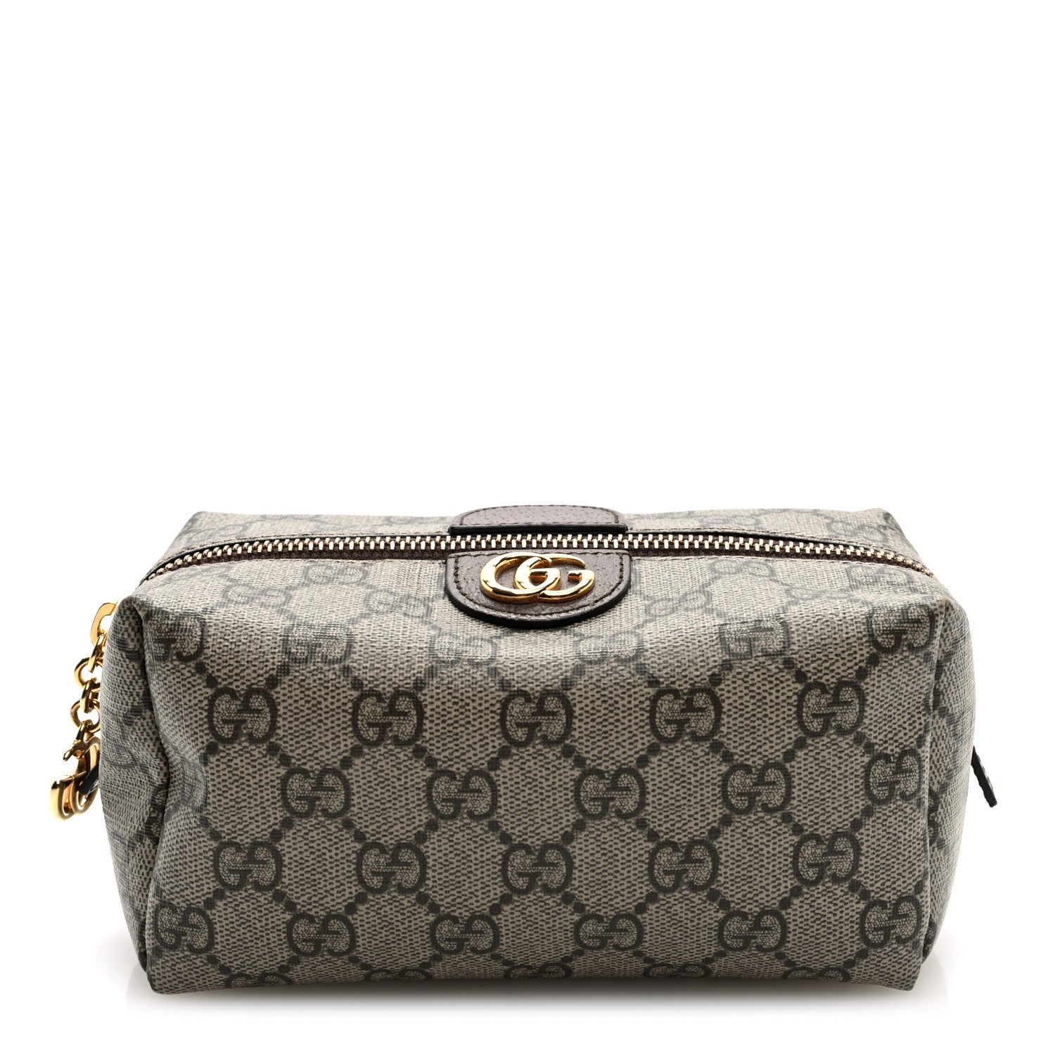 Gucci Soft GG Supreme Monogram Calfskin Small Ophidia Cosmetic Case Beige Ebony New Acero 1 of 7