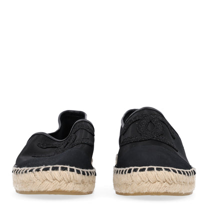 Chanel Mesh Grosgrain CC Espadrilles 40 Black 3 of 9