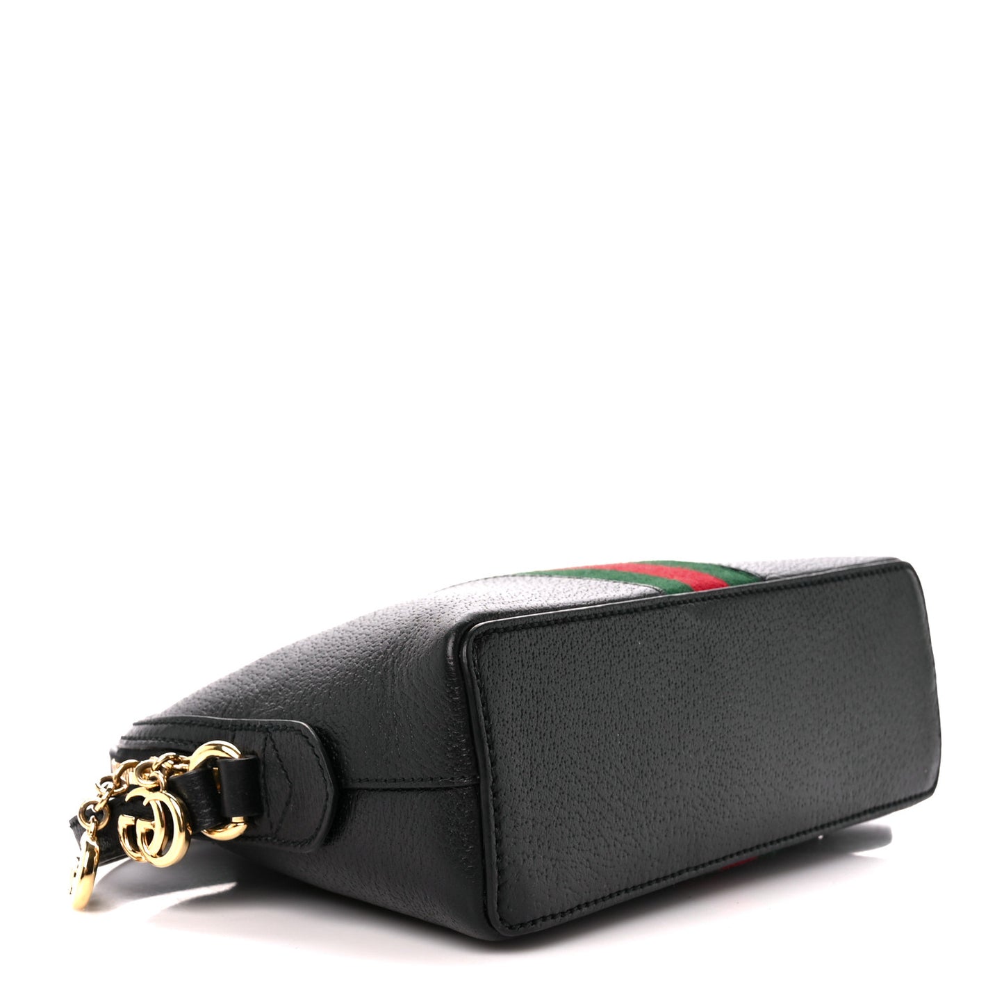 Calfskin GG Web Small Ophidia Dome Shoulder Bag Black