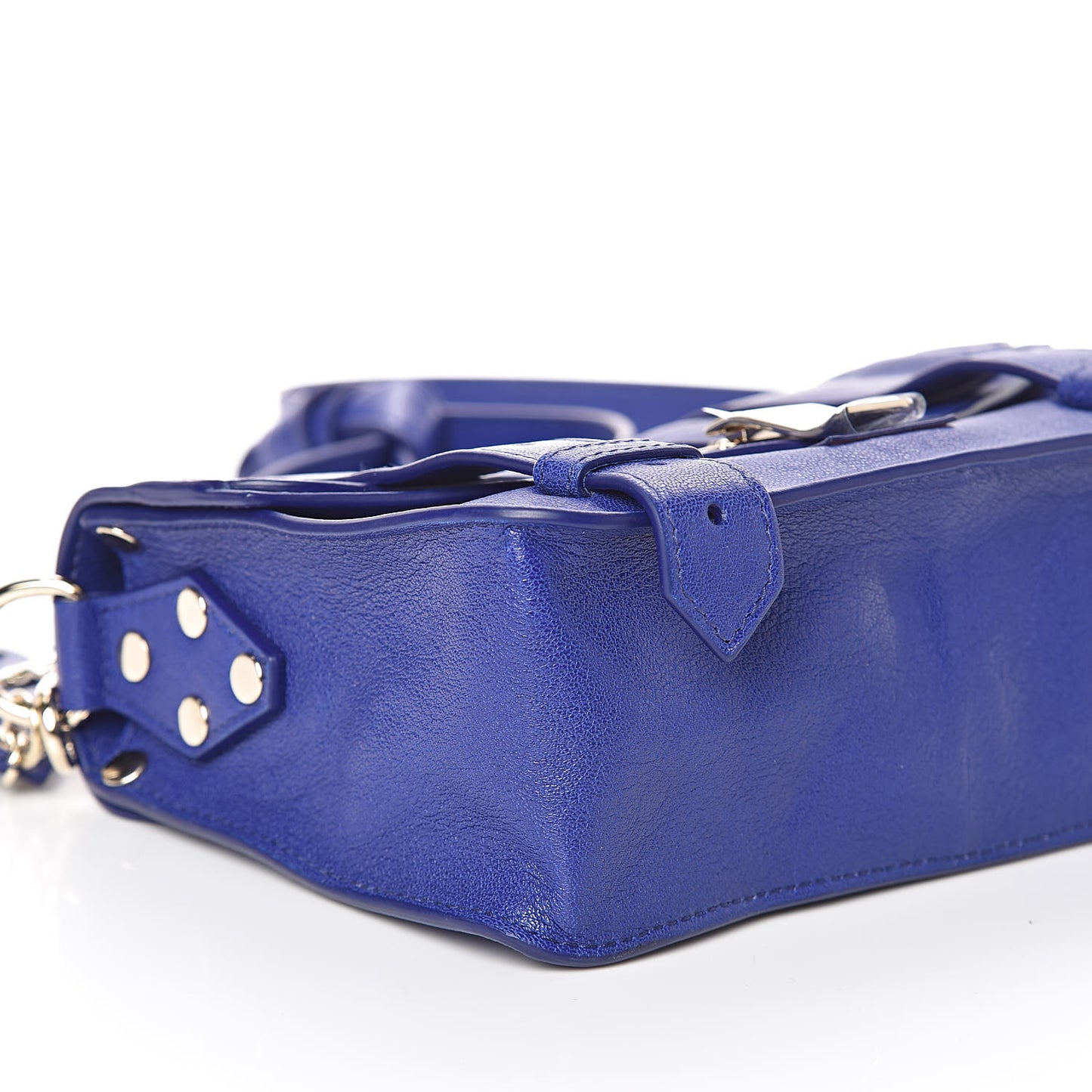 Lambskin PS1 Mini Pouch Messenger Cobalt Blue