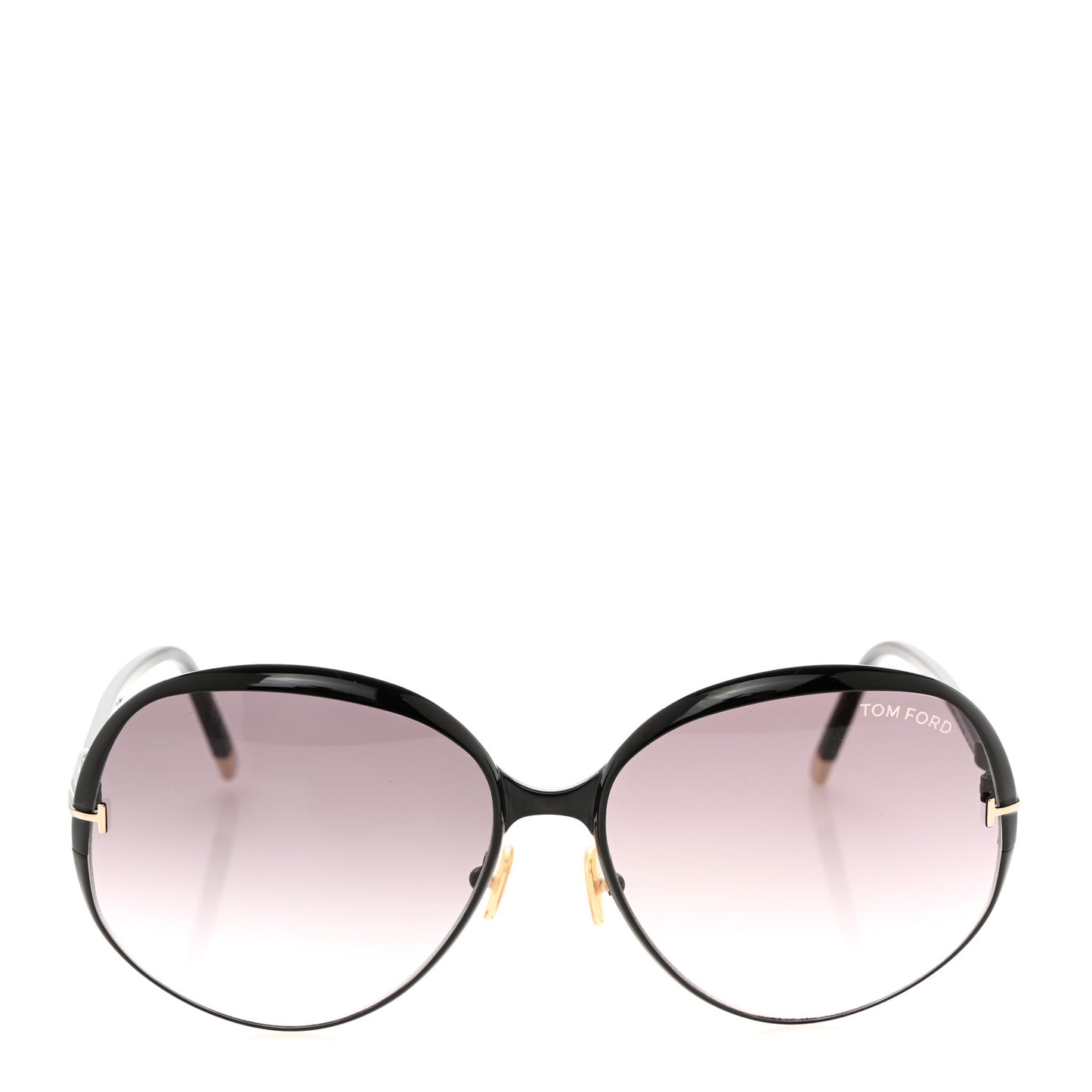 Yvette Round Metal Sunglasses TF913 Black
