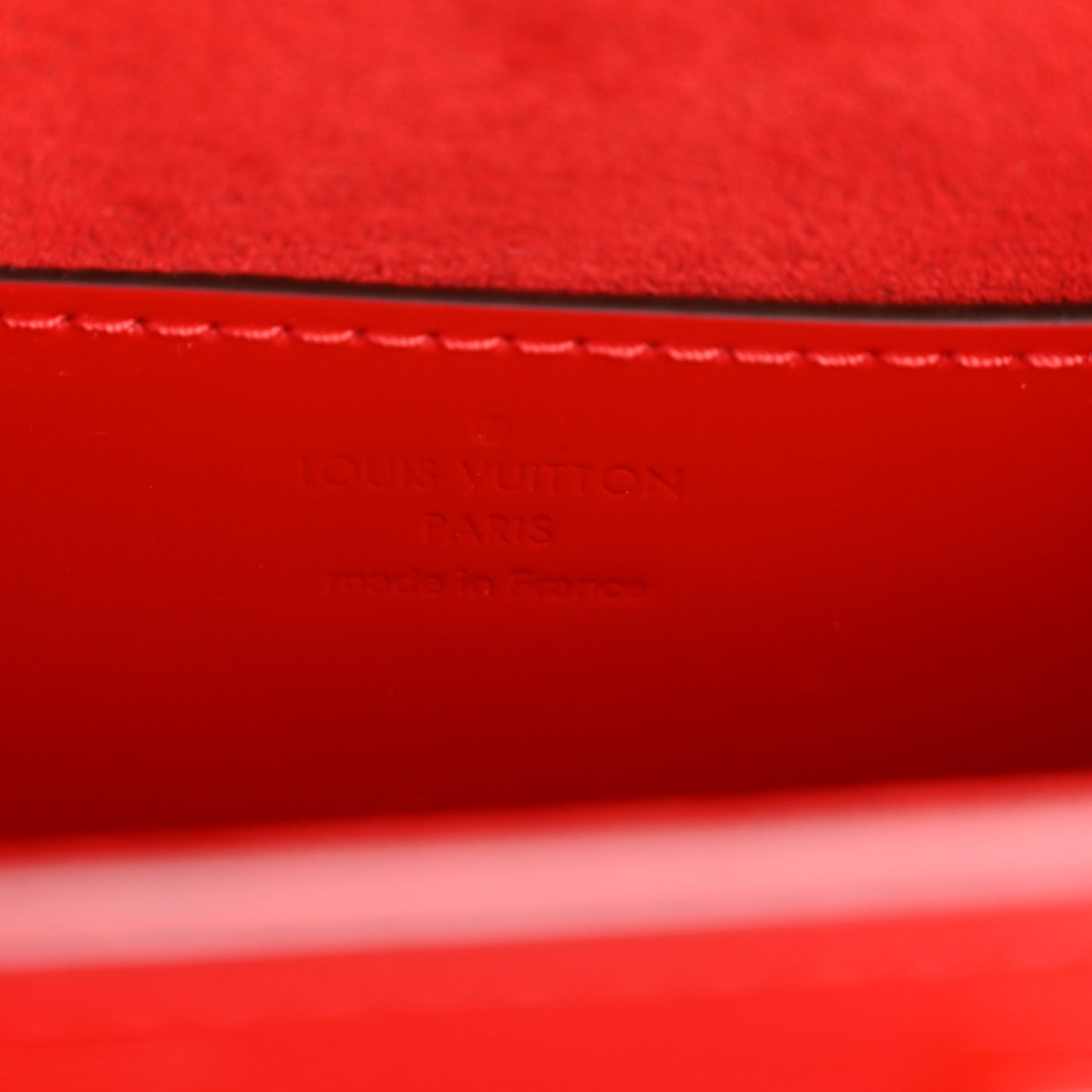 Patent Monogram Infrarouge Twist Shoulder Bag PM Coquelicot