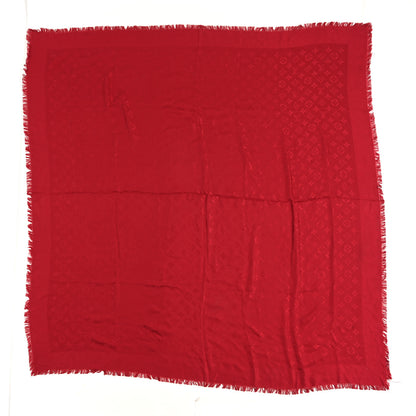 Louis Vuitton Silk Wool Monogram Shawl Pomme D'Amour 1 of 3