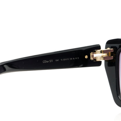Christian Dior Acetate CDiorO S1I Square Sunglasses Black Black 5 of 8