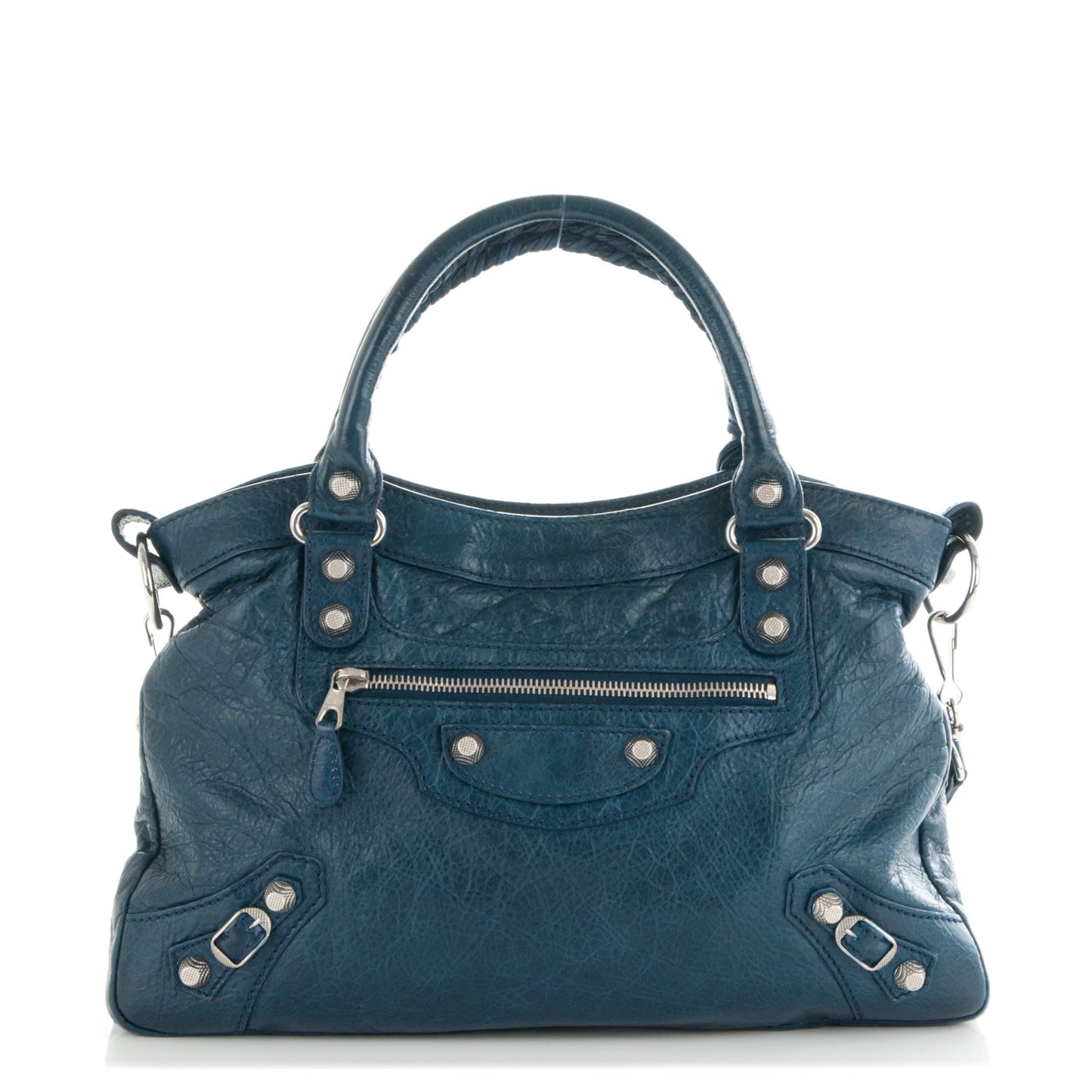Agneau Giant 12 Silver Hardware Town Bleu Mineral