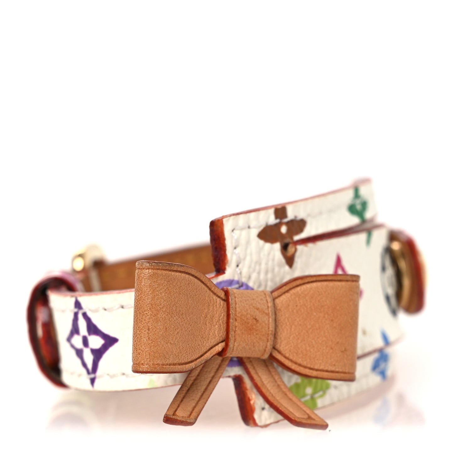 Monogram Multicolor Address Wish Bracelet White