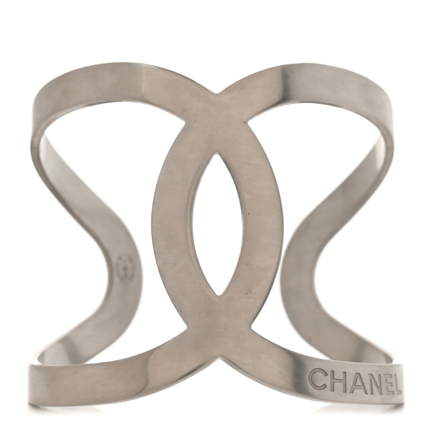 Chanel Metal CC Cuff Silver 1 of 5