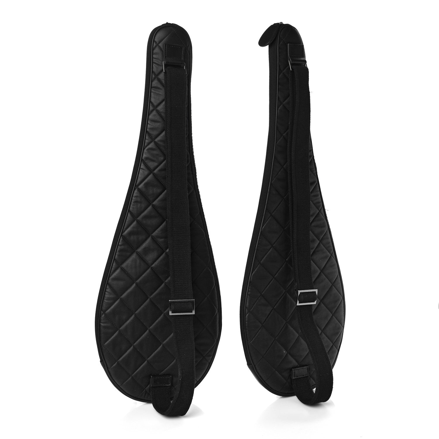 Chanel Badminton Racquet and Nylon Quilted Cover Set Black 8 of 18