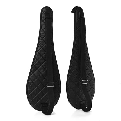 Chanel Badminton Racquet and Nylon Quilted Cover Set Black 8 of 18