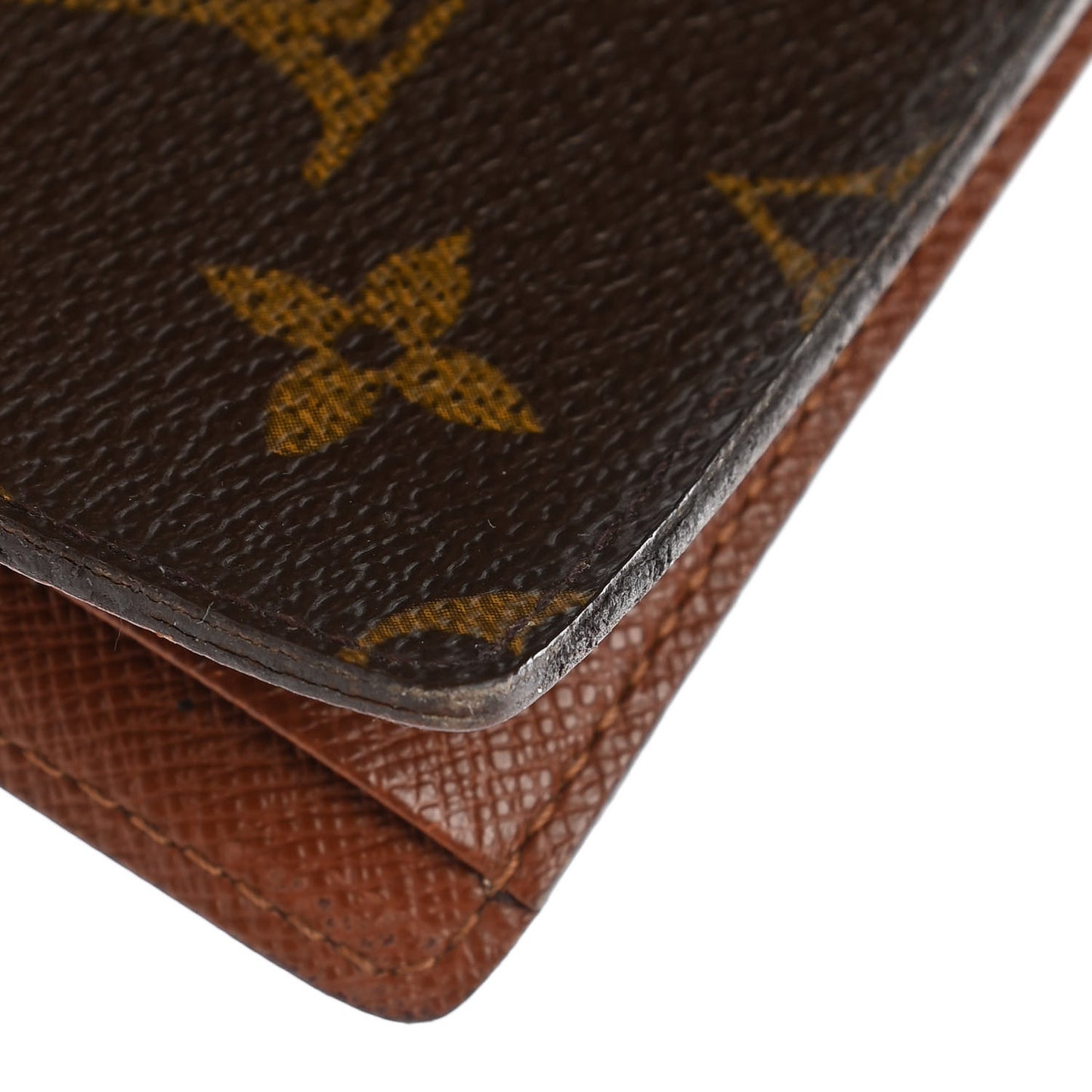 Monogram Simple Checkbook Holder Wallet Cover