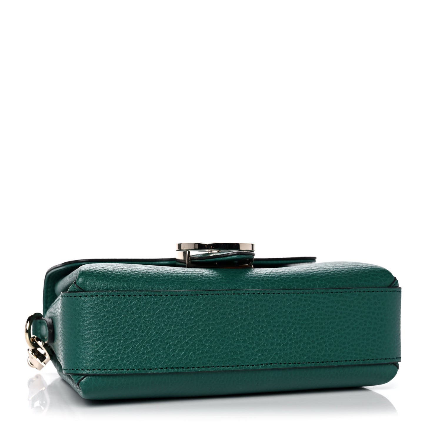 Dollar Calfskin Interlocking G Crossbody Bag Emerald