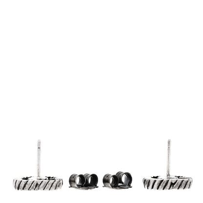 Gucci Sterling Silver Torchon Double G Earrings 3 of 5