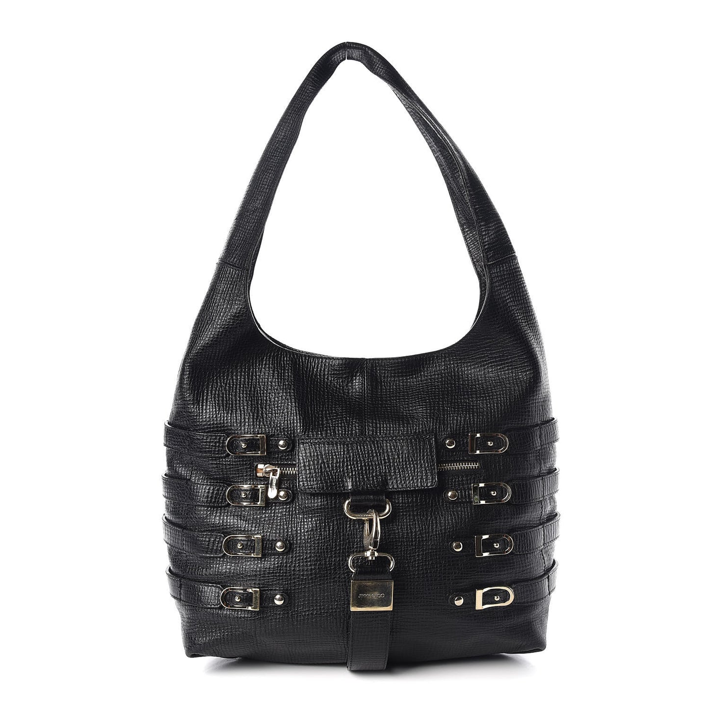 Calfskin Bardia Hobo Black