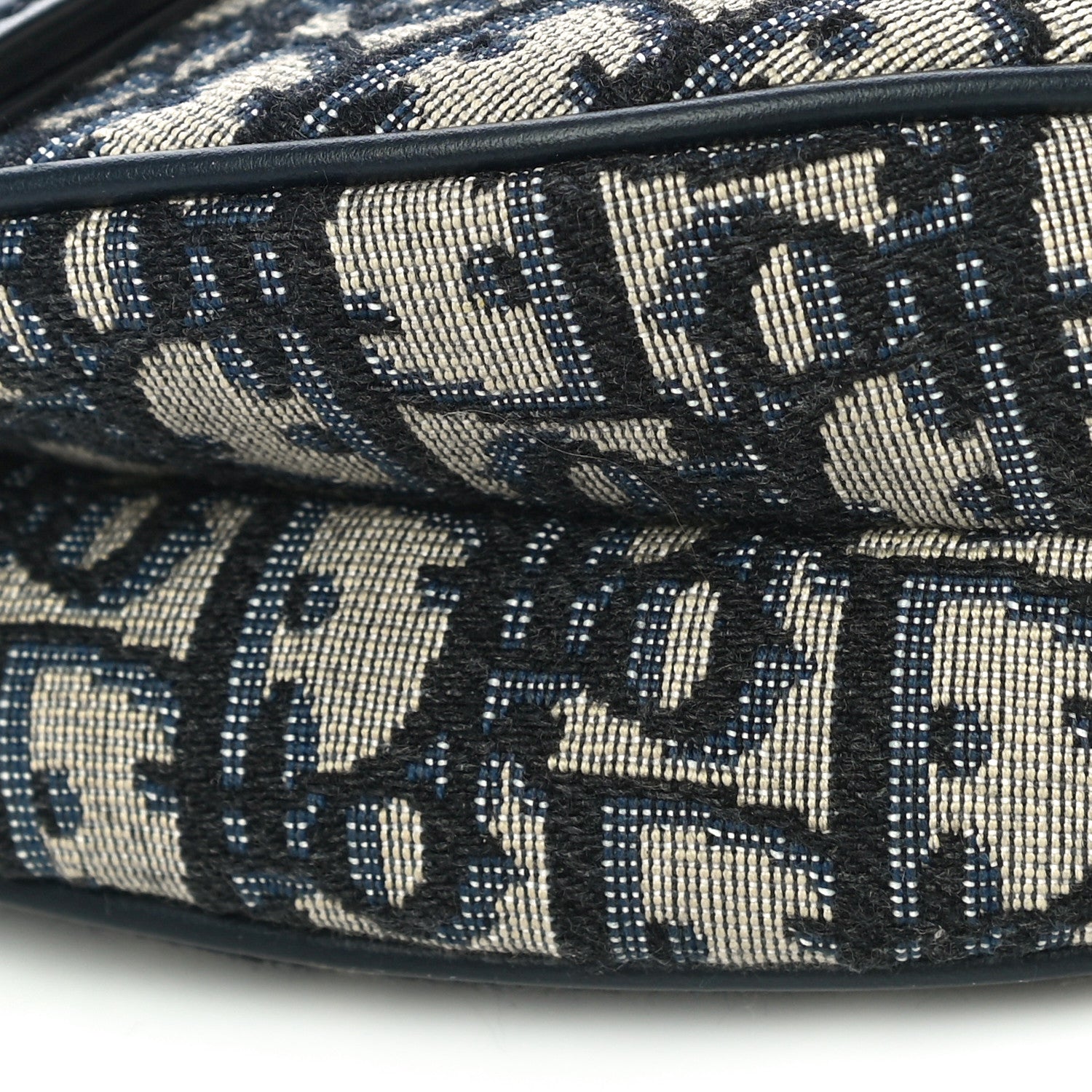 Christian Dior Oblique Saddle Bag Blue 10 of 10