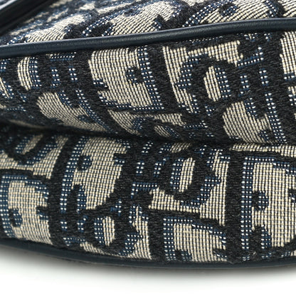 Christian Dior Oblique Saddle Bag Blue 10 of 10
