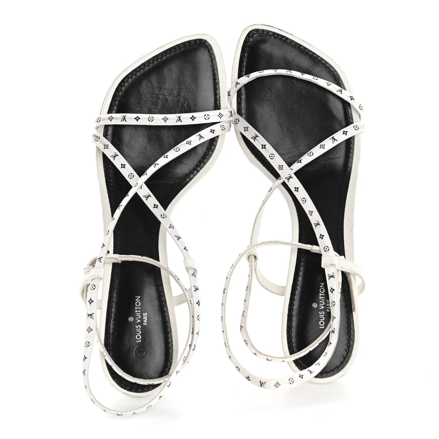 Louis Vuitton Satin Calfskin Citizen Sandal 41 White 5 of 18